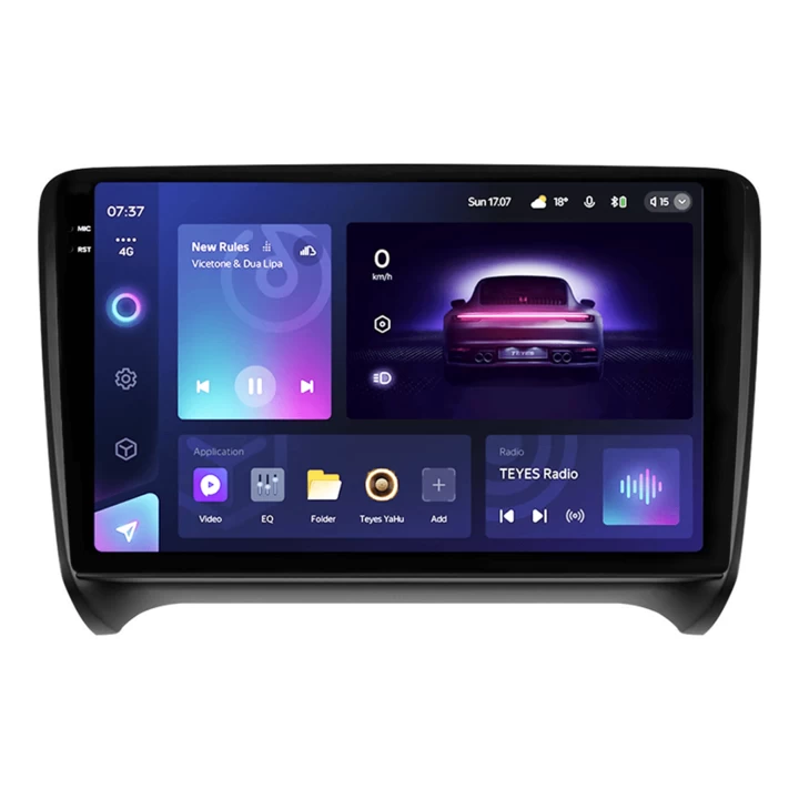 Navigatie Auto Teyes CC3 2K Audi TT 8J 2006-2014 4+32GB 9.5" QLED Octa-core 2Ghz Android 4G Bluetooth 5.1 DSP
