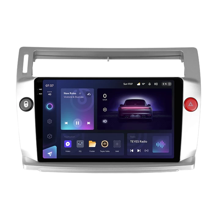 Navigatie Auto Teyes CC3 2K Citroen C4 2004-2014 6+128GB 9.5" QLED Octa-core 2Ghz, Android 4G Bluetooth 5.1 DSP