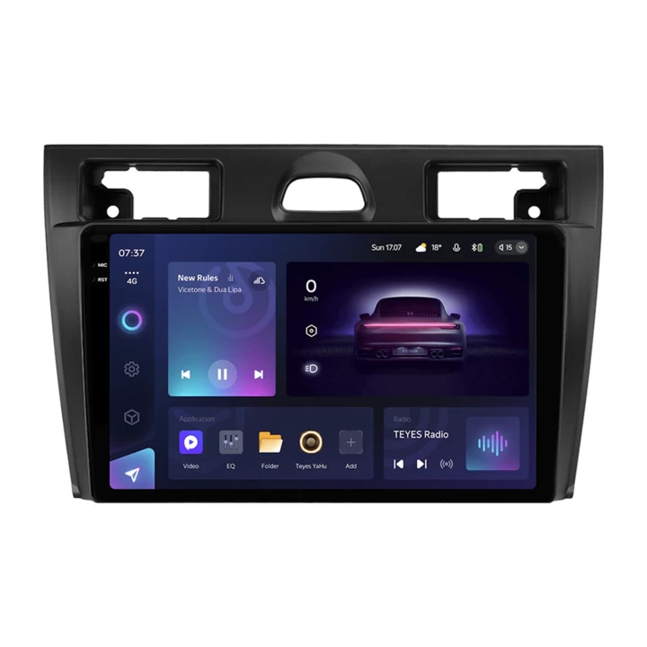 Navigatie Auto Teyes CC3 2K Ford Fiesta 5 2002-2008 6+128GB 9.5" QLED Octa-core 2Ghz, Android 4G Bluetooth 5.1 DSP