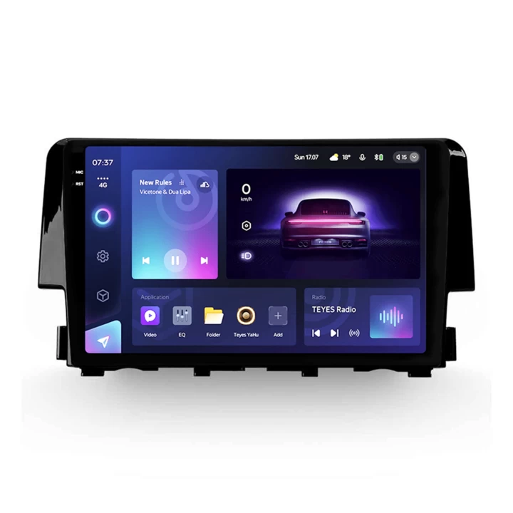 Navigatie Auto Teyes CC3 2K Honda Civic 10 2015-2020 6+128GB 9.5" QLED Octa-core 2Ghz, Android 4G Bluetooth 5.1 DSP