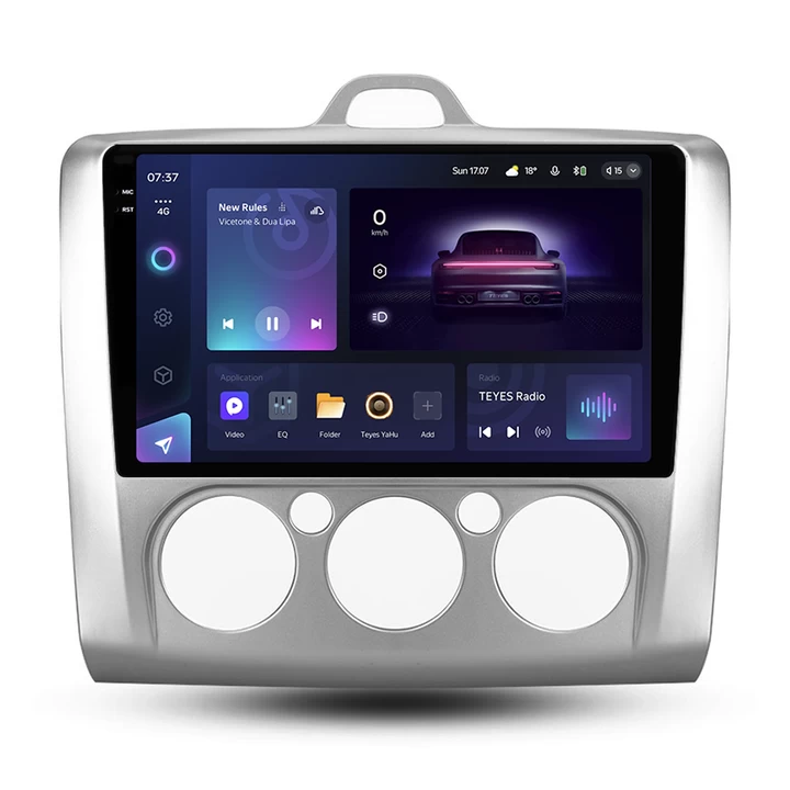 Navigatie Auto Teyes CC3 2K Ford Focus 2 2005-2010 6+128GB 9.5" QLED Octa-core 2Ghz, Android 4G Bluetooth 5.1 DSP