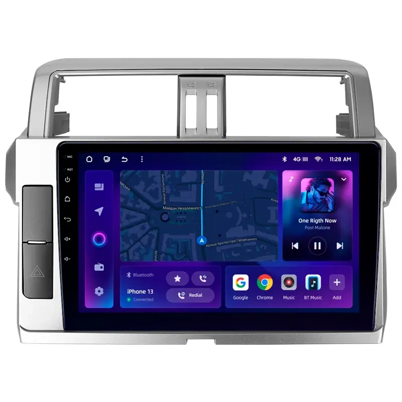 Navigatie Auto MOSS M2 Toyota Land Cruiser Prado J200 2013-2017 4+32GB 10" IPS Octa-core 1.6Ghz, Android 4G Bluetooth 5.1 DSP
